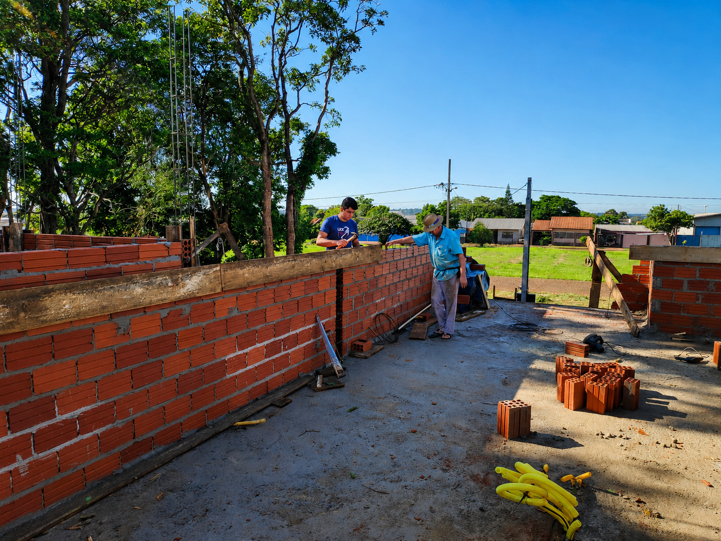 Obra em andamento executada pela SUN Engenharia